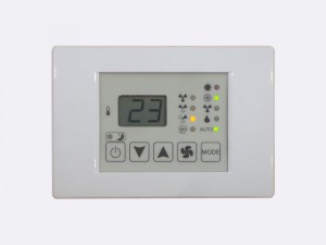 BACnet room display unit BACnet PLC - C2.RDU.01 device is designed for supervising C2.FCC fan coil controllers.
