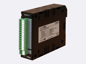 Analog module BACnet PLC - M2.ANM.15 has 4 input channels with maximal 16-bit (12 bit with factory default calibration) resolution and 4 output channels with 12-bit resolution.