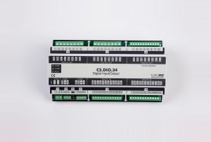 BACnet PLC - C2.DIO.34 can be used in remote fields IO in any Bacnet and/or Modbus network - Native Bacnet programmable device, 12 relay outputs, 16 digital inputs