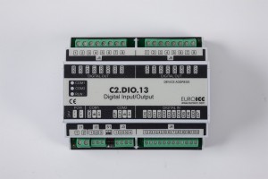 BACnet PLC - C2.DIO.13 can be used in remote fields IO in any Bacnet and/or Modbus network - Native Bacnet programmable device, 8 relay outputs, 8 digital inputs