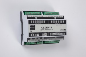 BACnet PLC - C2.DIO.13 can be used in remote fields IO in any Bacnet and/or Modbus network - Native Bacnet programmable device, 8 relay outputs, 8 digital inputs