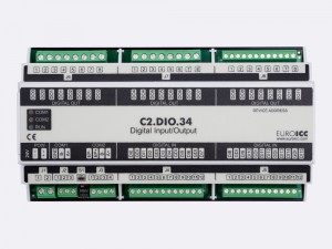 BACnet PLC - C2.DIO.34 can be used in remote fields IO in any Bacnet and/or Modbus network - Native Bacnet programmable device, 12 relay outputs, 16 digital inputs