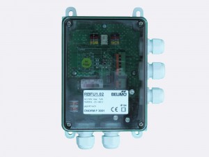 RBFU 1.02 Field Unit is used for controlling one Belimo 230 V fire damper actuator (BF230.., BFG230.., BLF230..). The unit is connected to the ringbus master controller module via a 4 wire ring bus communication