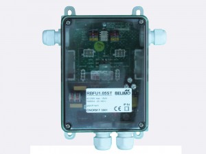 RBFU 1.05 ST Field Unit is used for controlling up to two Belimo 24 V fire damper actuators (BF24..-ST, BFG24..-ST, BLF24..-ST). The unit is connected to RingBus master controller via the 4 wire Ringbus communication