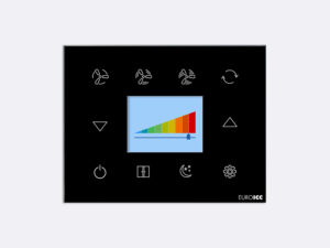 Smart Programmable Intelligent wall touch panel for Guest Room Management System, Smart Hotel Control, Home Automation and Building Automation - RD.RDA.03 - Customizable Intelligent Room Thermostat designed for wide range of Building Automation and Guest Room Management System tasks