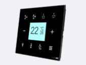 Smart Programmable Intelligent wall touch panel for Guest Room Management System, Smart Hotel Control, Home Automation and Building Automation - RD.RDA.10 - Customizable Intelligent Room Thermostat designed for wide range of Building Automation and Guest Room Management System tasks