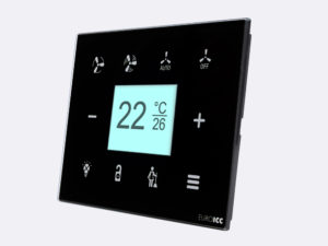 Smart Programmable Intelligent wall touch panel for Guest Room Management System, Smart Hotel Control, Home Automation and Building Automation - RD.RDA.10 - Customizable Intelligent Room Thermostat designed for wide range of Building Automation and Guest Room Management System tasks